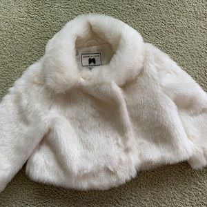 Janie and Jack fur coat